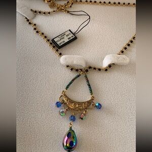 New ⭐️Set Lunar Eclipse Gold-Tone Multicolor Pendant Necklace